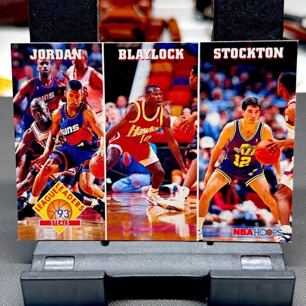 1993-94 NBA Hoops - #289 Michael Jordan, John Stockton, Blayloc See Desc.